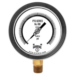 Winters 4" TEST GAUGE 0-100PSI 1/4" NPT BTM  PTG4003