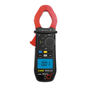 AEMC 203 - Clamp Meter, AC/DC Current, AC/DC Voltage, Continuity, Diode, Frequency, Resistance, Temperature