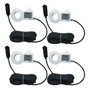 Megger MCP-100CE-ID-KIT Kit of (4) 1A to 100A AC Split-Core Self-Identifying Mini Current Clamps, 0.94 in. ID