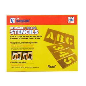 C.H. Hanson 10009_ 1-1/2''Single Brass Stencil
