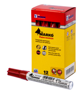 C.H. Hanson 10297 Red Paint Marker (12 pack)