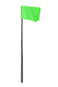 C.H. Hanson 15067 Marking Flags-15",Lime Flo,2-1/2"x3-1/2" Flag, 10Pcs.