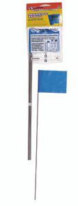 C.H. Hanson 15068 Marking Flags-15",Blue,2-1/2"x3-1/2" Flag, 10Pcs.