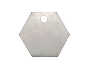 C.H. Hanson 41260 Hex Tag-Aluminum,1-1/4", 100pk