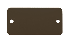 C.H. Hanson 43040 Rec Tag-Anodized Aluminum,Black,Rnd Crn,1-1/2"x3", 5pk