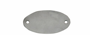 C.H. Hanson Oval Tag-316 Stainless Steel,1"x1-7/8", 10pk