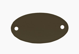 C.H. Hanson 43151 Oval Tag-Anodized Aluminum,Black,1-5/32"x2-1/16", 5pk
