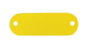 C.H. Hanson 43181 Rec Tag-Anodized Aluminum,Gold,Rnd End,1"x2-1/8", 5pk