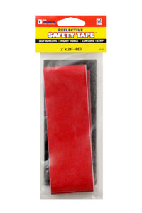 C.H. Hanson 55302 2" X 24" Reflective Safety Tape Red