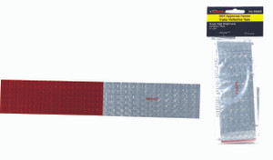 C.H. Hanson 55305 2" X 24" D.O.T. Reflective Stripes Red/Silver