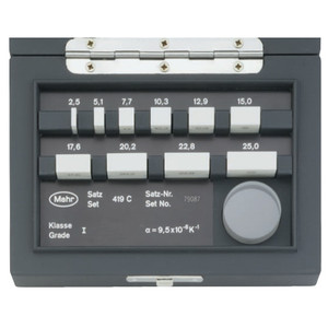 Mahr 4800090 419 C/1 Ceramic Gage Block set 10 pcs, grade 1