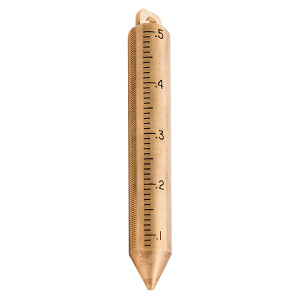 20 oz. Innage Decimal (10ths) plumb bob; Brass