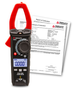 Triplett CM650-NIST 600A AC/DC True RMS Clamp Meter with Certificate of Traceability to N.I.S.T.