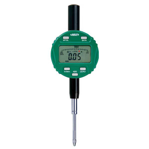 Insize 2139-25E Electronic Indicator (With Transmit Button And Light), 1"/25.4Mm, Graduation .0005"/0.01Mm, Lug Back
