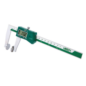 Insize 1533-200 Electronic Caliper With Disk Faces, 0-8"/0-200Mm, Graduation .0005"/0.01Mm