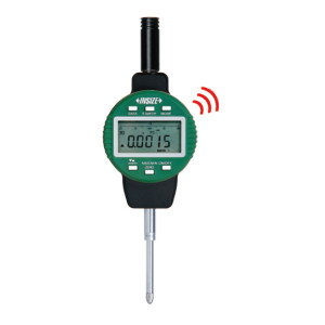 Insize 2134-251E Wireless High Precision Electronic Indicator (Flat Back), 1"/25.4Mm, Graduation .00001"/0.0002Mm