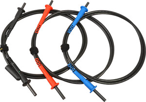 AEMC 2151.3 Lead Replacement Set of 3, 10 ft 5kV safety w/clips for Megohmmeter Models 5050, 5060, 5070, & 6505