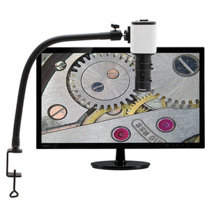 Aven 26700-121-PRO - DIGITAL INSPECTION SYSTEM WITH FLEX ARM AND C-CLAMP, 360 DEGREE SWIVEL MOUNT, MIGHTY CAM PRO AUTO FOCUS HD CAMERA WITH MACRO LENS AND 216 RING LIGHT AND 22" HD MONITOR