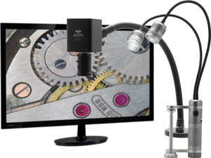 Aven 26700-122SD - FLEX AUTO FOCUS SYS W CLAMP SYSTEM CONSISTS OF FLEX ARM WITH MAGNET BASE AND 360 DEGREE SWIVEL MOUNT, MIGHTY CAM AUTO FOCUS HD CAMERA WITH MACRO LENS AND LED TASK LIGHT AND 22 INCH HD MONITOR