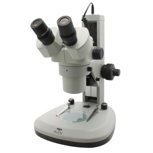 Aven DSZ44-506 - DSZ-44 BINOCULAR MICROSCOPE 10 TO 44X MOUNTED ON TRACK STAND WITH OVERHEAD AND BACKLIGHT LEDS