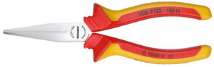 Gedore 1552090 VDE Flat nose pliers with VDE insulating sleeves VDE 8120-160 H