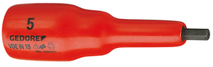 Gedore 6124560 VDE Screwdriver bit socket 1/2" 6 mm VDE IN 19 6