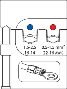 Gedore 1830562 Module insert for insulated terminals 0.5-1.5/1.5-2.5 8140-02
