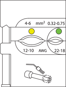 Gedore 1963406 Module insert for Dura Seal contacts 0.32-6 8140-22