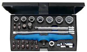 Gedore 2190281 Basic tool set 1/4", 30 pcs D 20 MOT