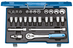 Gedore 6140090 Socket set 1/2" 27 pcs UD 10-30 mm D 19 IMU-10