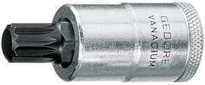 Gedore 6159270 Screwdriver bit socket 1/2" XZN M8 INX 19 8