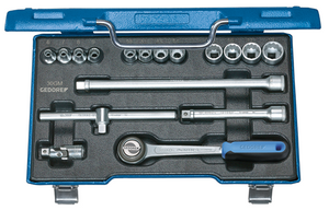 Gedore 6240200 Socket set 3/8" 17 pcs UD 6-19 mm D 30 GMU-3