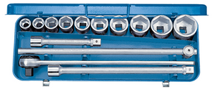 Gedore 6280340 Socket set 3/4" 14 pcs hex 22-50 mm 32 EMU-2