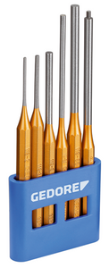 Gedore 8839990 Pin punch set 6 pcs in plastic holder 116 L