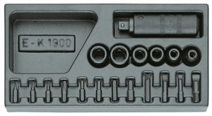 Gedore 1402242 Impact driver set in 1/3 ES tool module 1500 ES-K 1900