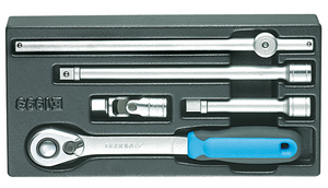 Gedore 1550756 Accessories for socket wrenches 1/2" in 1/3 ES tool module 1500 ES-1993 U-20