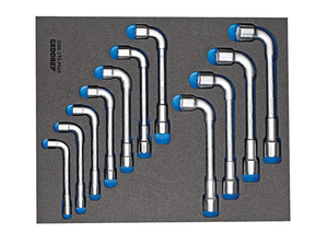 Gedore 2841851 Double ended socket wrench set in 2/4 CT tool module, 11 pcs 2005 CT2-25PK