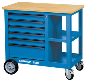Gedore 6620620 Mobile workbench with vice 1502 S