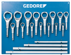 Gedore 6049250 Single ended ring spanner set 19 pcs 24-85 mm 2 ATM