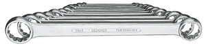 Gedore 6062190 Flat ring spanner set 12 pcs 6-32 mm 4-120
