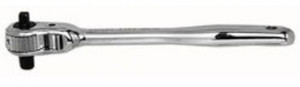 Wright Tool 3482 3/8" & 1/4" Drive Open Head Combination Ratchet Pear Shaped Contour Grip - 7-7/8"