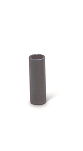 Wright Tool 33622 3/8" Drive 12 Point Deep Black Industrial Socket - 11/16"