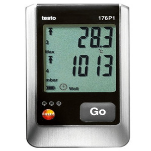 Testo 0572 1767 testo 176 P1 5-channel temp/RH/pressure logger with internal absolute pressure sensor and external connection for temp/RH probe