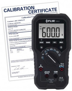 FLIR DM64-NIST FLIR HVAC TRMS Digital Multimeter with Temperature and NIST