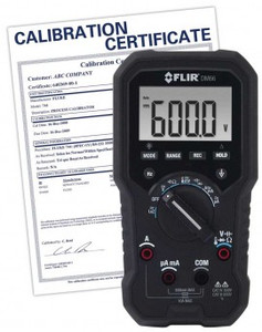 FLIR DM66-NIST FLIR Electrical and Field Service TRMS Multimeter with VFD mode and NIST