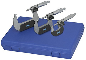 Fowler 52-229-213-0 0" - 3" Swiss Style Micrometer Set