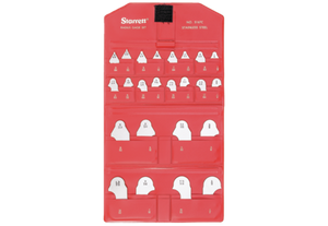 Starrett S167CZ RADIUS GAGE SET- 1/32"-17/64" & 9/32"-1/2"- W/O HOLDER