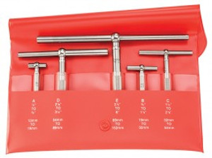 Starrett S229GZ Telescoping Gauge Set, 0.5 to 6" range, 2.375 to 3.25" handles