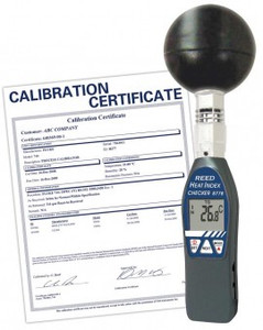 REED Instruments 8778-NIST HEAT STRESS METER, WBGT W/NIST CERT