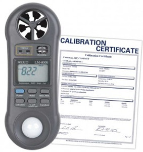 REED Instruments LM-8000-NIST MULTIFUNCTION METER 4-IN-1 W/NIST CERT